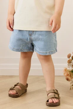 Reid Denim Short - Bowie Bear Denim