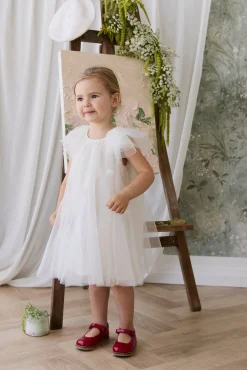 Rhea Tulle Dress - Parchment