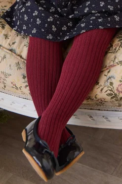 Ribbed Tight - Burgundy