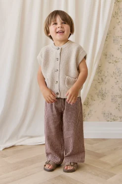 Rome Knit Vest-Oat