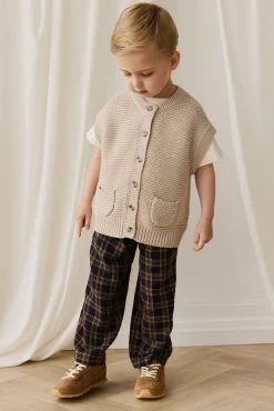 Rome Knit Vest-Oat