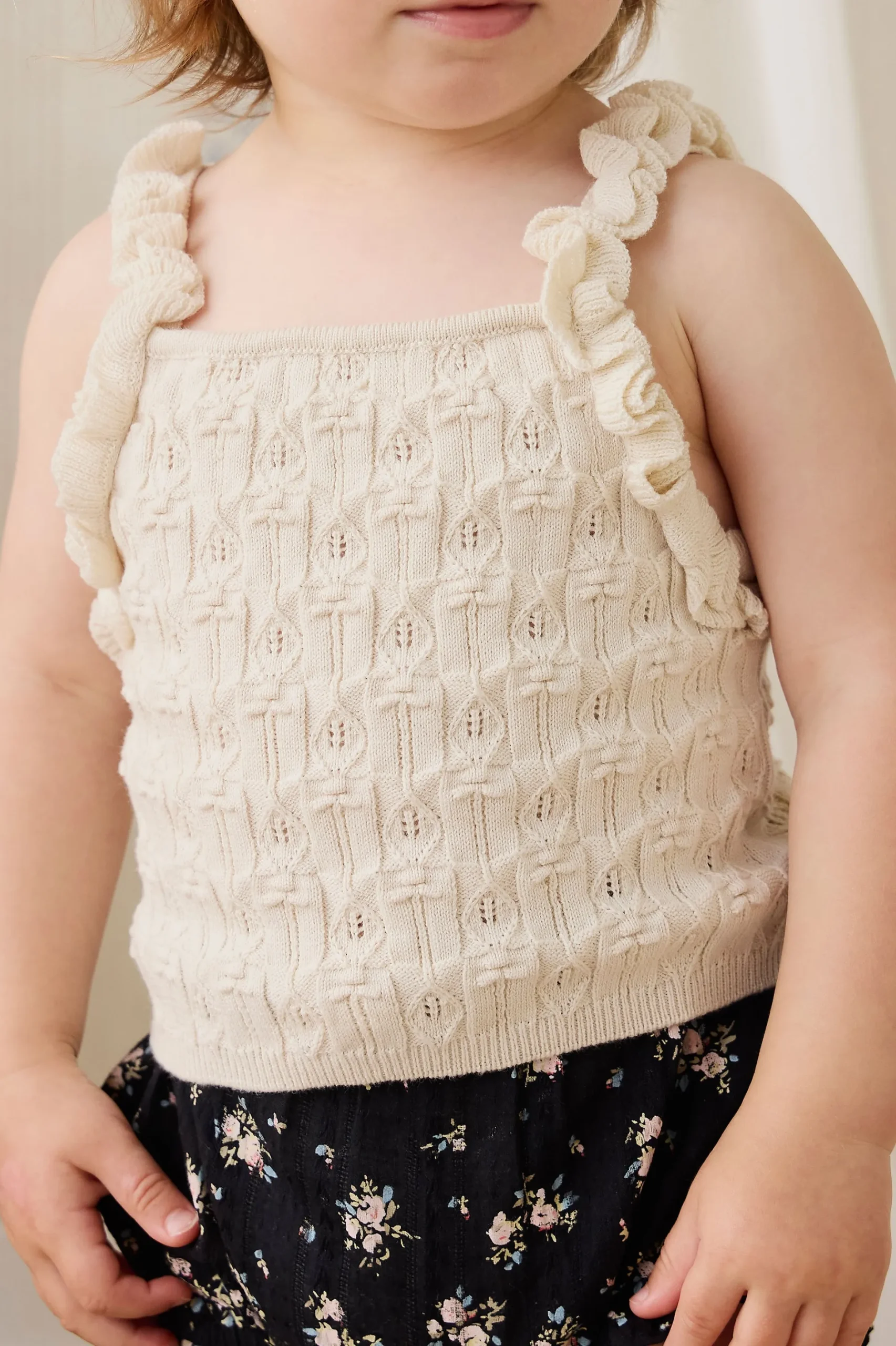 Sammy Knitted Top - Vanilla