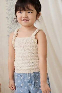 Sammy Knitted Top - Vanilla