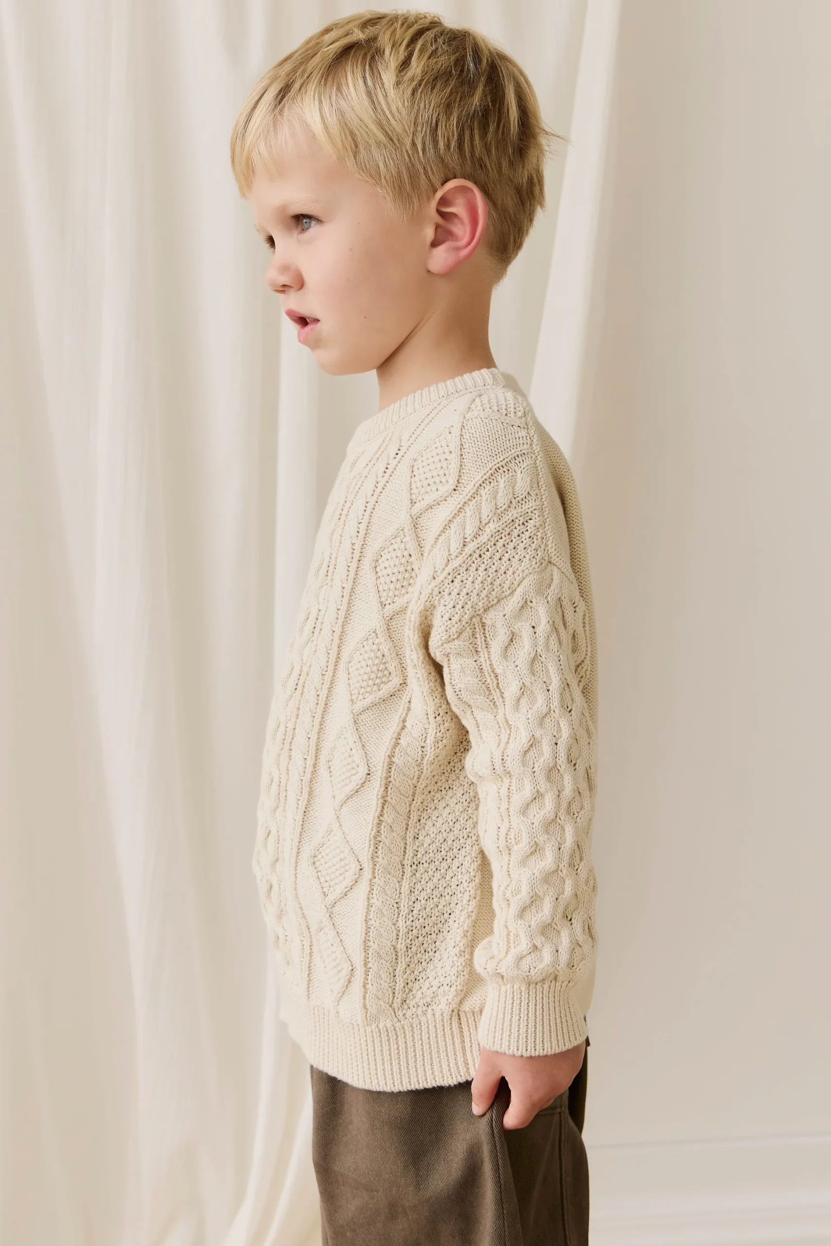 Sawyer Knit Jumper - Vanilla