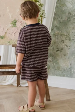 Slub Cotton Iver Short - Regal Stripe