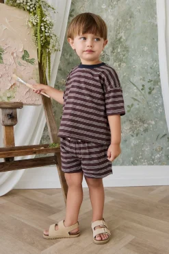 Slub Cotton Iver Short - Regal Stripe