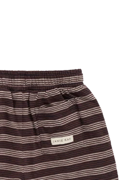 Slub Cotton Iver Short - Regal Stripe