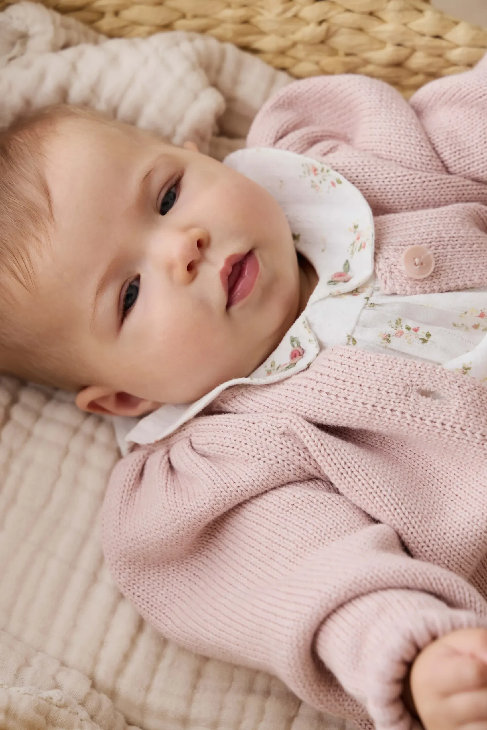 Tasha Knitted Cardigan - Sweetpea Marle