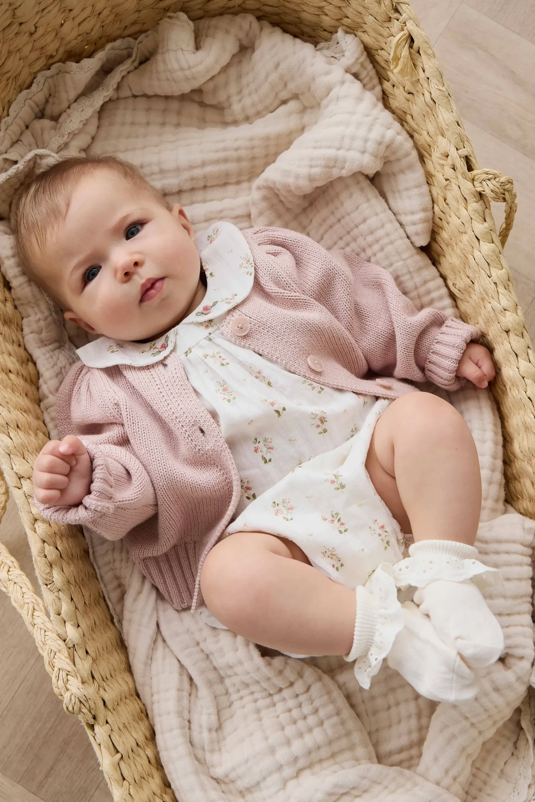 Tasha Knitted Cardigan - Sweetpea Marle