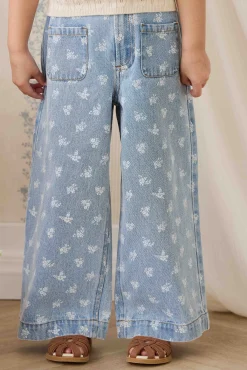 Theodora Pant - Tully Floral Denim