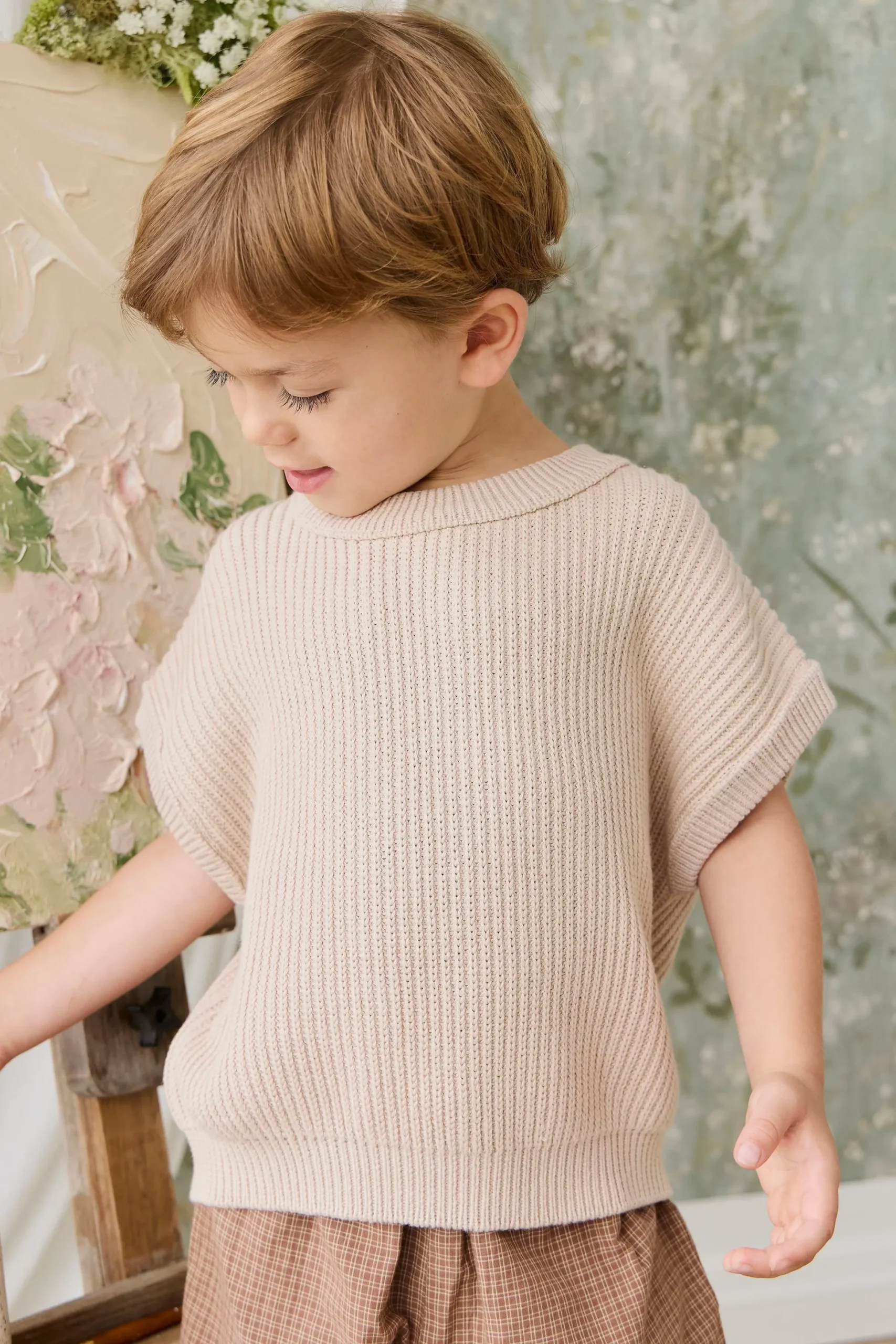 Virgil Knit Vest - Sand