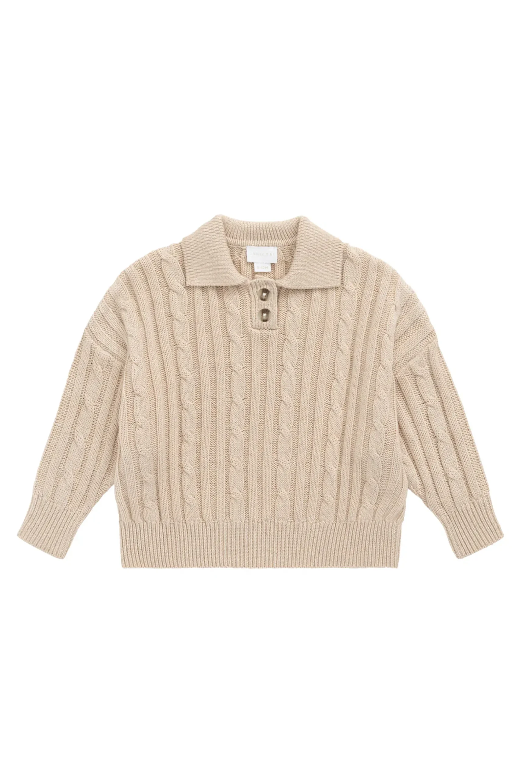 Wade Knit Jumper-Oatmeal Marle